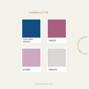Farbpalette feminin Branding