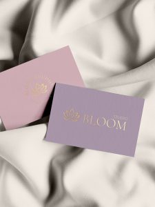 Brand Design Kit für Yoga Ayurveda Wellness und Beauty mit Logo und Sublogos