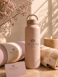 Brand Design Kit für Yoga Ayurveda Wellness und Beauty mit Logo und Sublogos